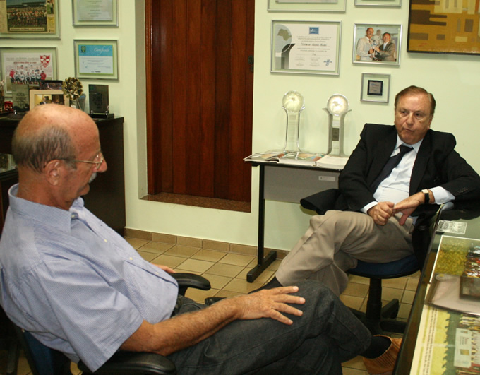 Eymael visita o Prefeito Casadei no município de Lins.