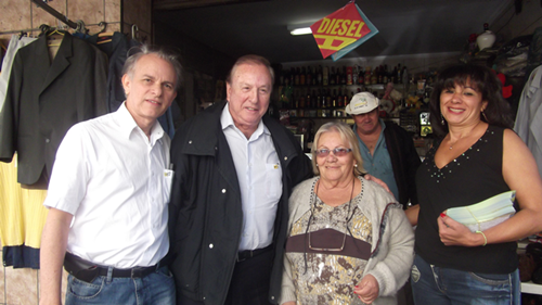 Prof. Lindberg, Eymael e Ana Lucia, visitam Vila Guilherme