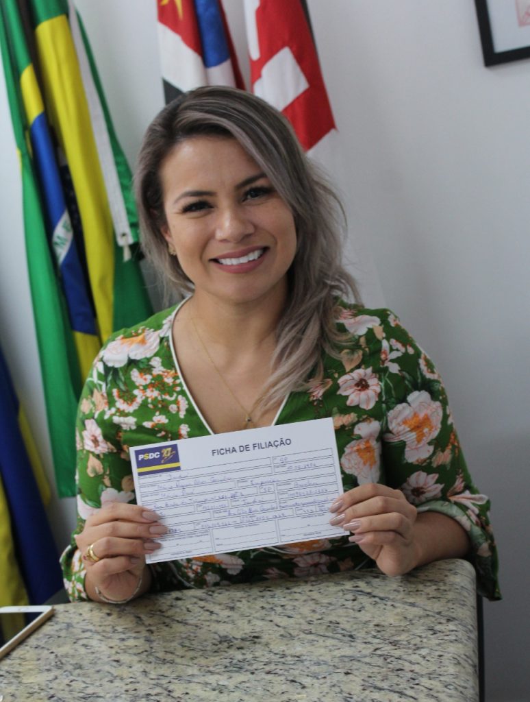 A pré-candidata a prefeitura de jundiaí pela DC, Márcia Pará.
